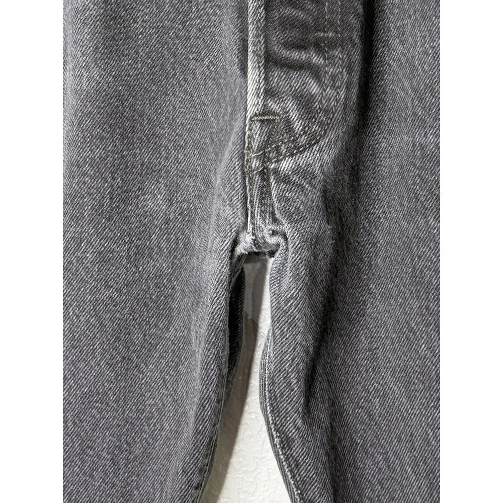 Levi's 501 Original Fit Jeans Men's 34x32 Black Button Fly Straight Denim Worn